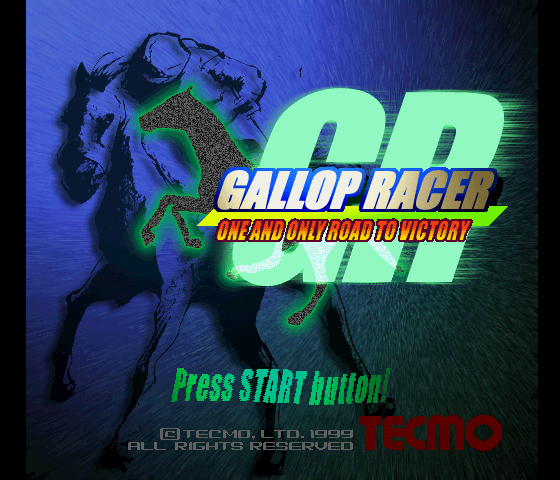 Gallop Racer Title Screen